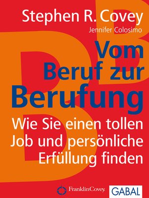 cover image of Vom Beruf zur Berufung